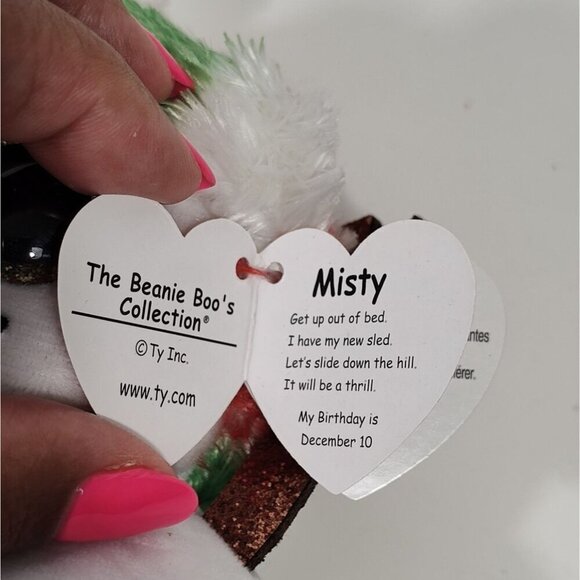 Ty Beanie Boos Misty 2022 Holiday Christmas Snowman Plush Stuffed Animal 8 inch - Picture 6 of 6